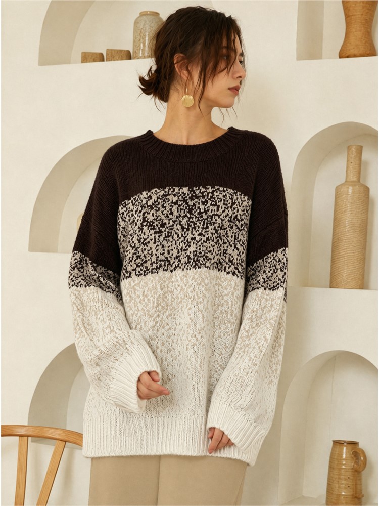 Winter Clothing For Plus Size Women - Damski sweter z dzianiny plus size,