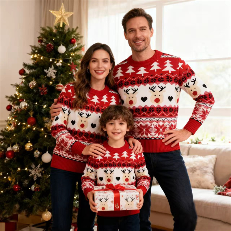 Winter Clothing For Kids - Świąteczne swetry rodzinne, pasujące do siebie