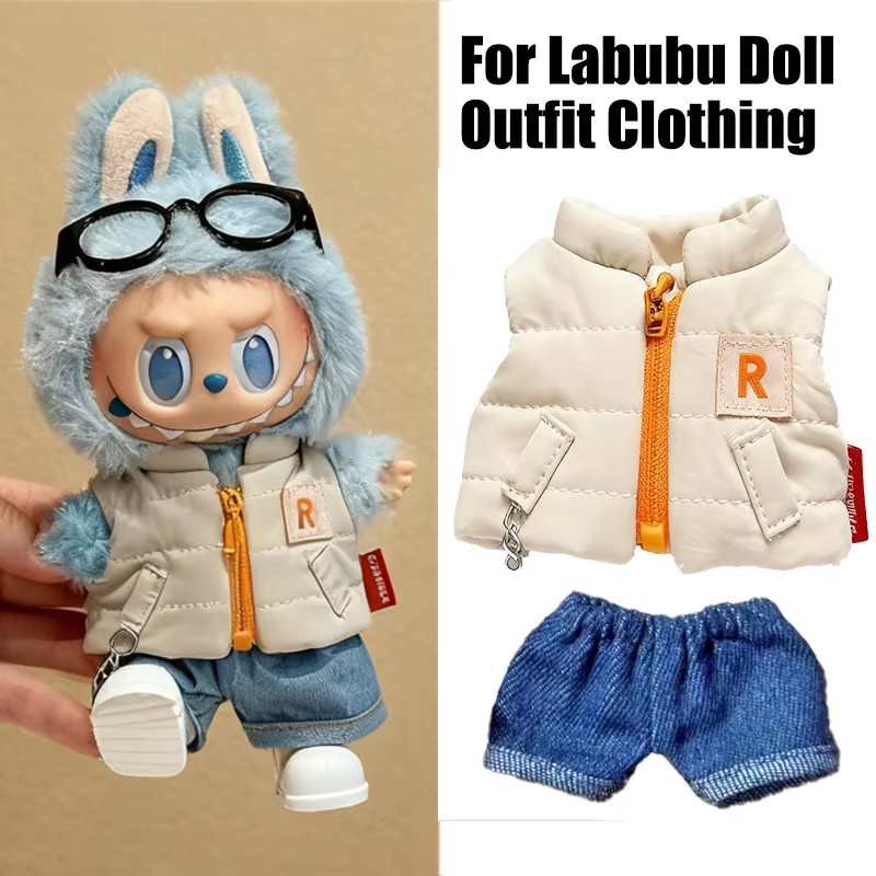 Winter Clothing Outfits - Ubranka dla lalki Labubu 15-17 cm: