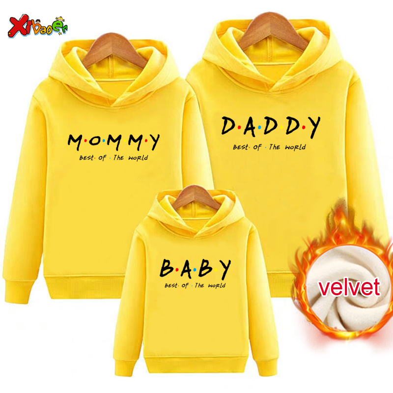 Winter Clothing For Kids - Rodzina strój pasujące bluza z kapturem