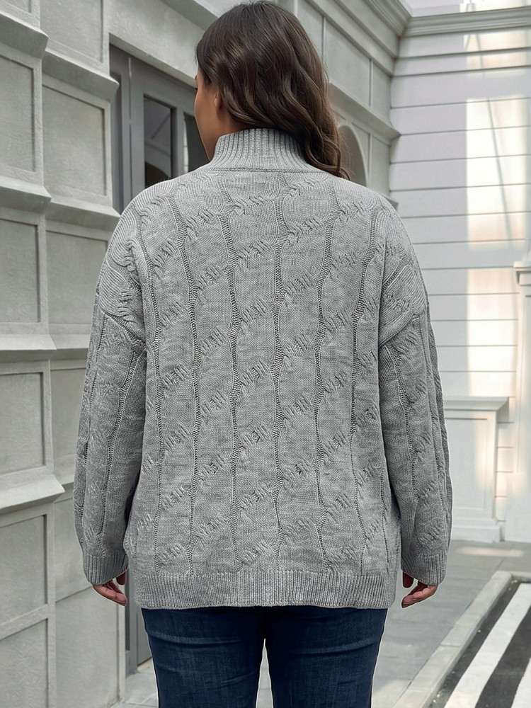 Damski sweter z dzianiny plus  – Winter Clothing For Plus Size Women recenzja i cena