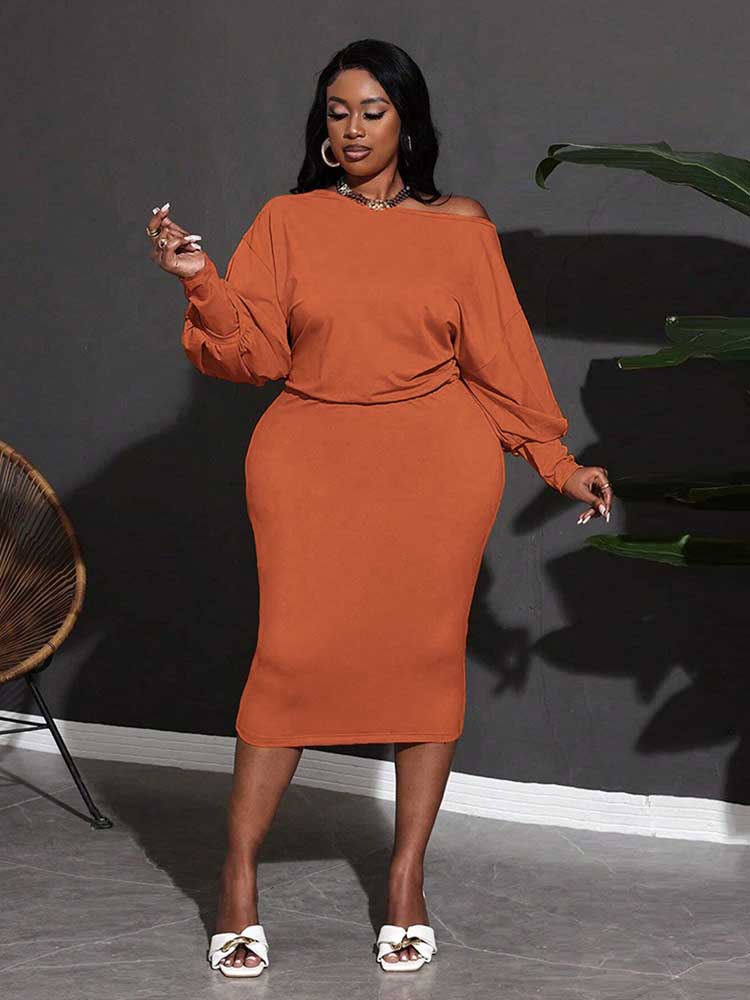 Sukienki jesienne i zimowe Plu – Winter Clothing For Plus Size Women recenzja i cena