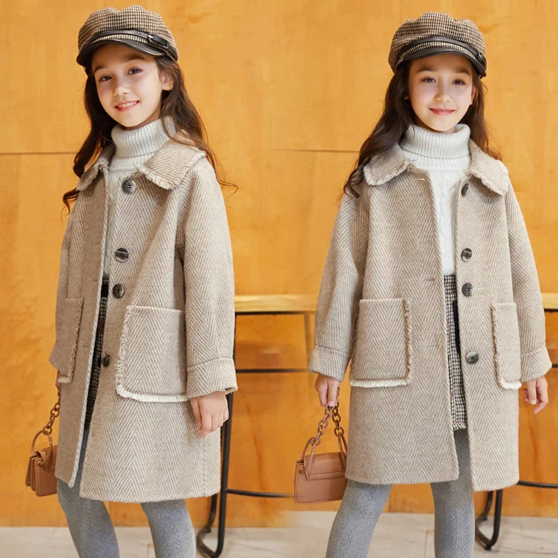2024 Wiosna Jesień Długa Kurtk – Winter Clothing For Kids recenzja i cena