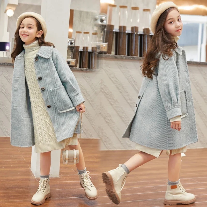 2024 Wiosna Jesień Długa Kurtk – Winter Clothing For Kids recenzja i cena