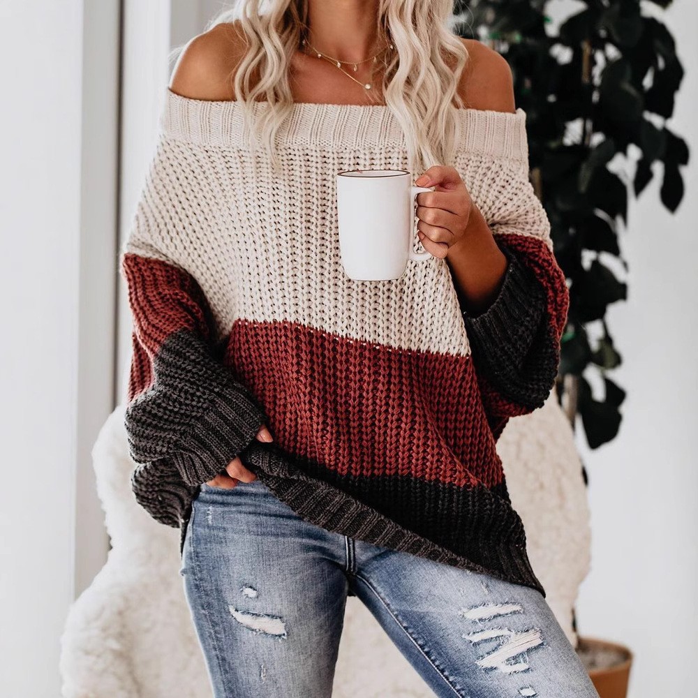 Damski sweter z odkrytymi rami – Winter Clothing Sale Women recenzja i cena