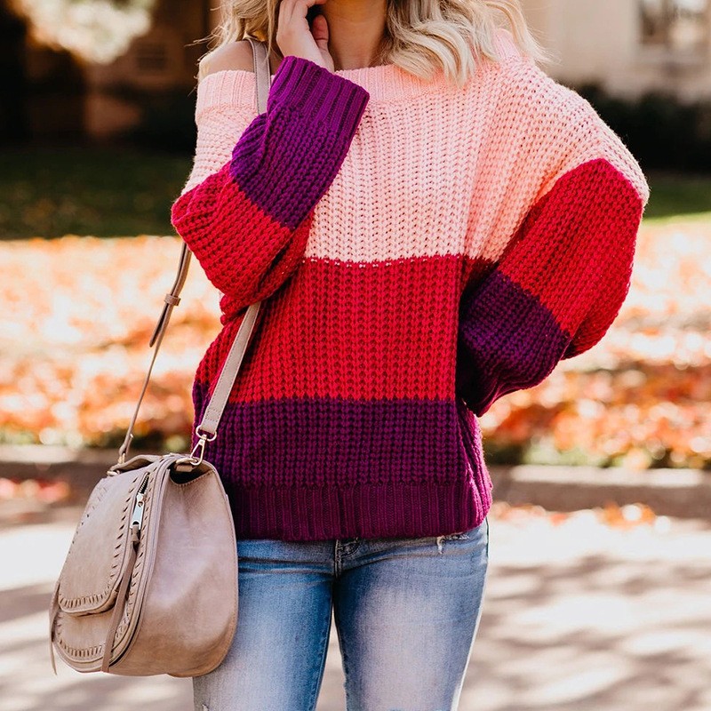 Damski sweter z odkrytymi rami – Winter Clothing Sale Women recenzja i cena