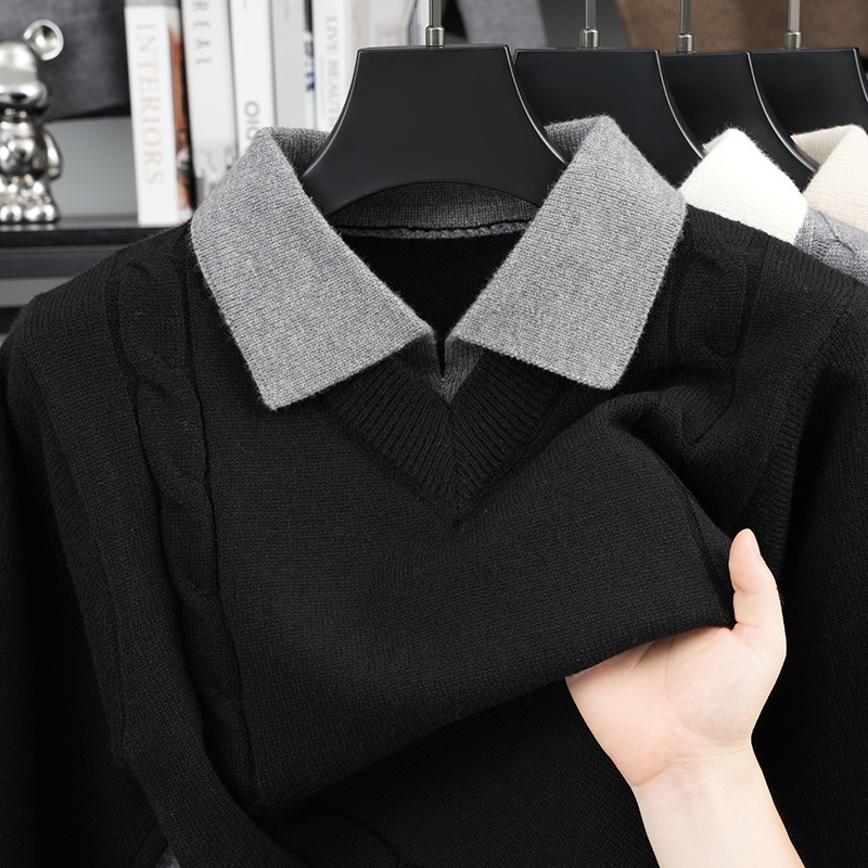 Męski dwuczęściowy sweter z dz – Winter Clothing Men Style recenzja i cena