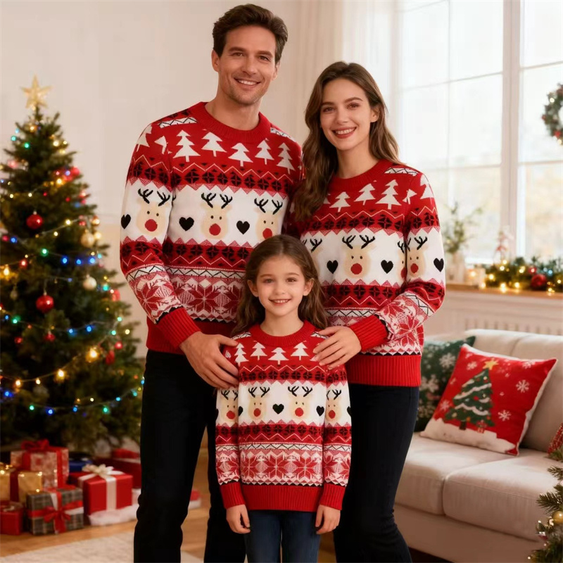 Świąteczne swetry rodzinne, pa – Winter Clothing For Kids recenzja i cena