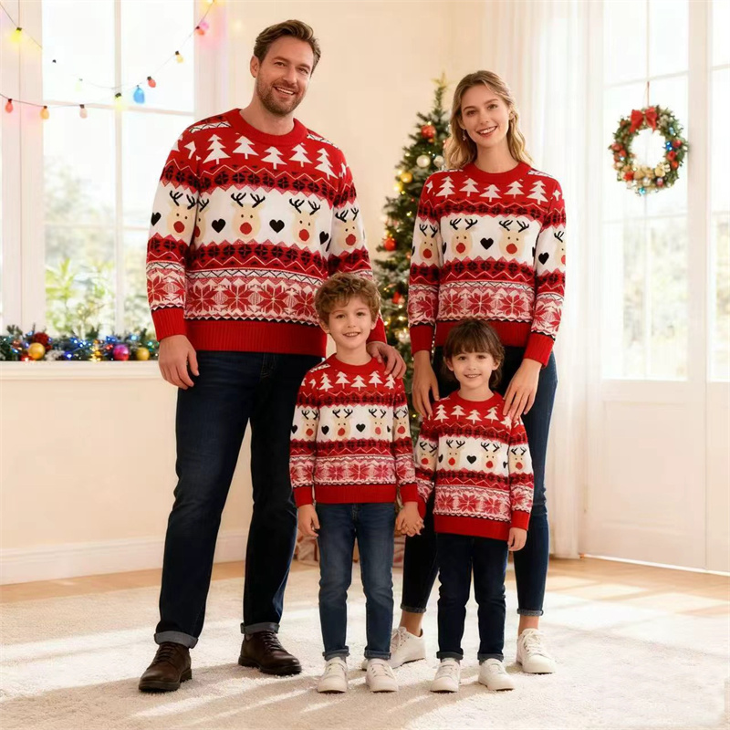 Świąteczne swetry rodzinne, pa – Winter Clothing For Kids recenzja i cena