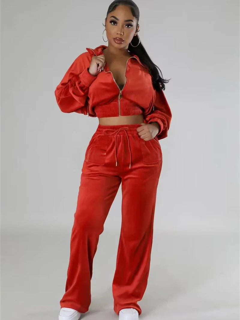 Komplety damskie z aksamitu, 2 – Winter Clothing Outfits recenzja i cena