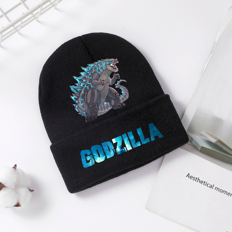 Godzilla czapka z dzianiny zim – Winter Clothing For Kids recenzja i cena