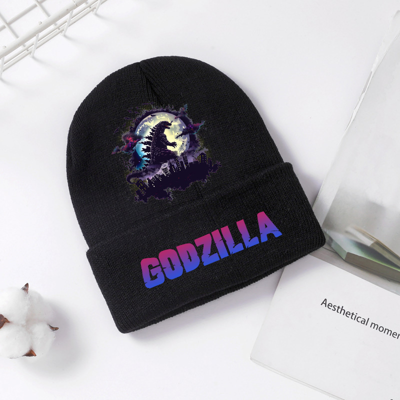 Godzilla czapka z dzianiny zim – Winter Clothing For Kids recenzja i cena