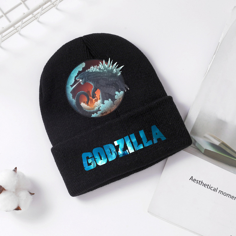 Godzilla czapka z dzianiny zim – Winter Clothing For Kids recenzja i cena