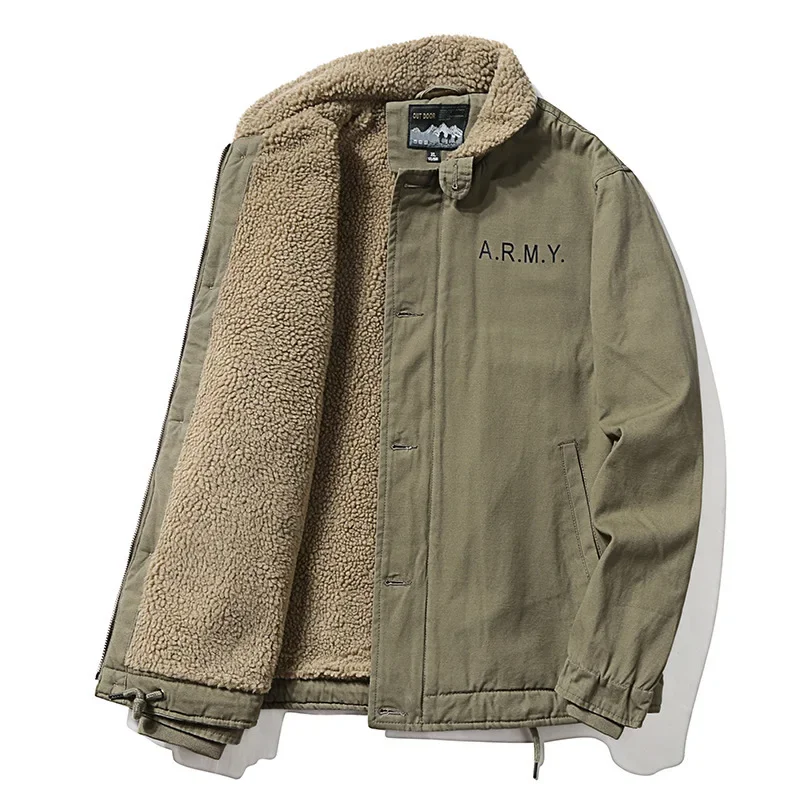 Męskie polarowe kurtki zimowe  – Quality Winter Clothing Bomber Jacket recenzja i cena